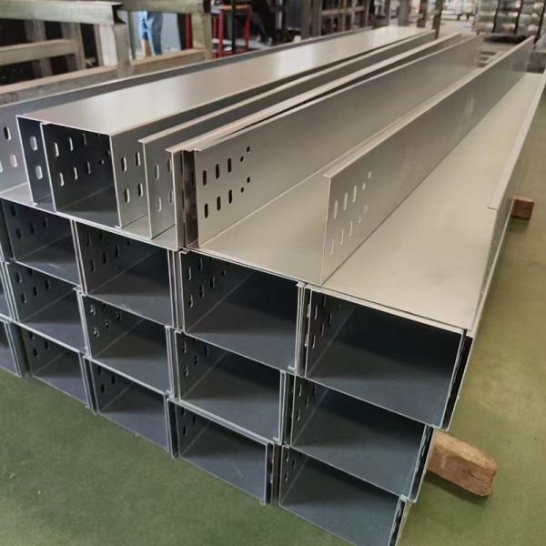 Wall Mounted Aluminium Cable Tray With Fire Resistance Protection Capability