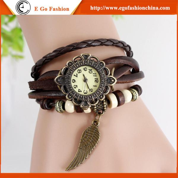 Korean Fashion Jewelry Watch Retro Leather Watches OEM Watch Quartz Analog Watch Cheap New