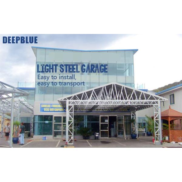 EU/USA/NZ/Australia Standard Light Steel Frame Mobile Metal Car Garage Shed For Car Parking