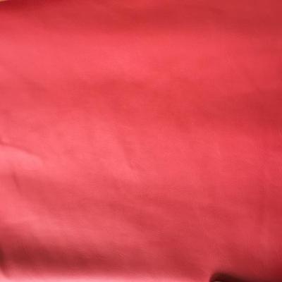 Red PU Leather Fabric , Leather Like Material High Elasticity Wear Resistant