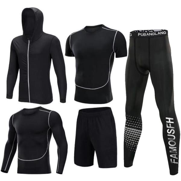 Adults Tight Workout Pants Quick Drying Sports Suit Printed Running Sportswear Tights