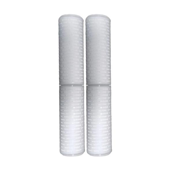 20 Inch 0.1/0.22/0.45/ 1/5 Micron Pleated Filter Cartridge for Industrial