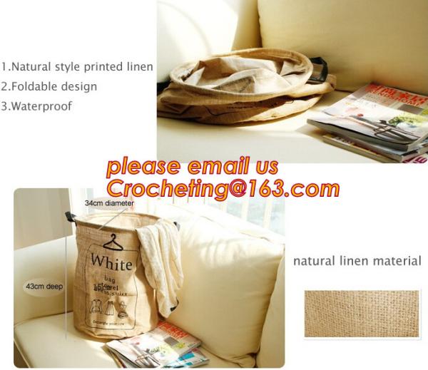 Jute Dirty clothes basket Foldable Dirty Clothes Washing Laundry Basket, Picnic Basket, Clothes Jute Basket, Food Storag