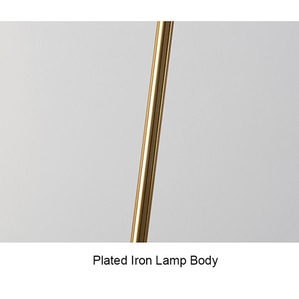 Modern Minimalist Floor Lamp Gold/Black/White Foyer Bedroom Office Metal Lighting Fixture(WH-MFL-11)