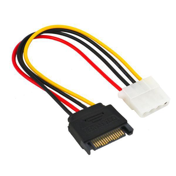 15 Pin SATA Male Molex To IDE Power Cable 4 Pin Female Adapter Extension Cable 15cm