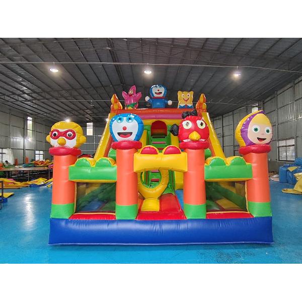 Impresión digital comercial Slides secos inflables Slides dobles Figuras de cartón para exteriores Para niños