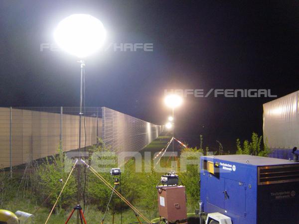 Balões do diodo emissor de luz do tripé de 240VAC 500W raio de até 100 medidores