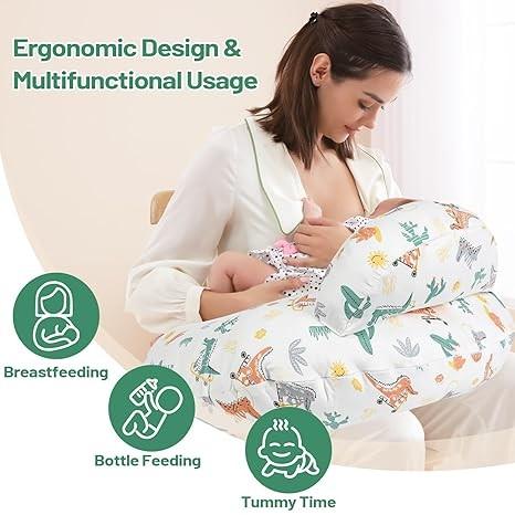 Nursing Pillow&Breastfeeding Support Pillow Removable&Machine Washable