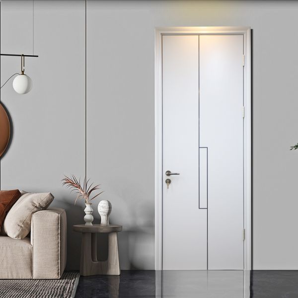 Durable Painted Wooden Doors Flower Pattern Exterior Solid Wood Front Doors