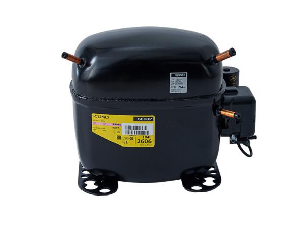 Réfrigérateur-congélateur portable à deux portes, autonome, simple température, 220V, avec type de réfrigérant