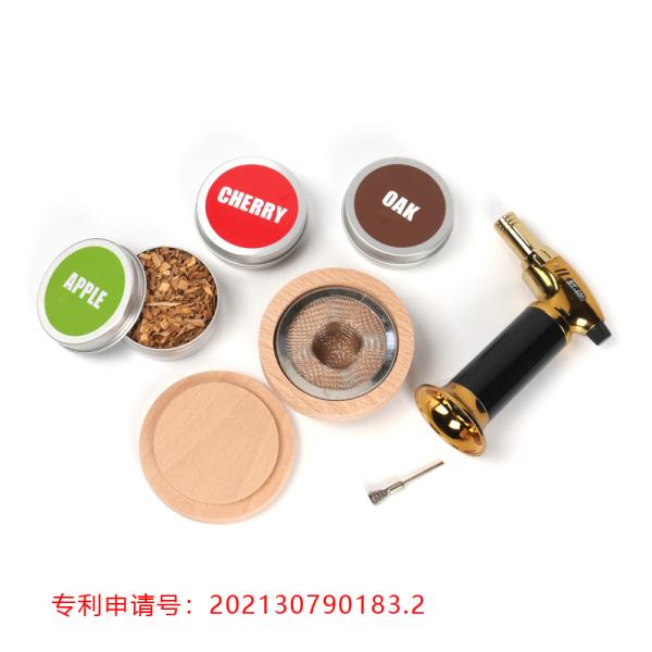 Coctel fumador de madera artículos de bar artículos para el hogar kit de regalo de humo