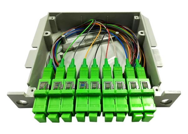 1x2 1x4 1x8 1x16 1x32 1x64 Fiber Optic PLC Splitter With SC Connector Optical Fiber Splitter