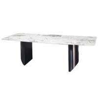Mobiliário de luxo para casa sala de jantar design de mesa de jantar de mármore com 6 8 10 lugares