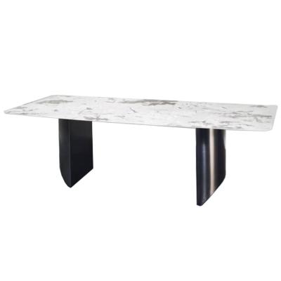 Luxury home furniture dining room design marble top dining table set with 6 8 10 seaters