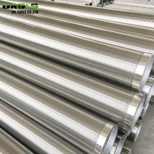 Wire Wrapped Continuous Slot Screen For Deep Well Drilling Ss Material