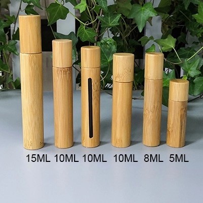 JL-RL005 Eye Massage Bamboo Roll On Bottle 5ml 8ml 10ml 15ml