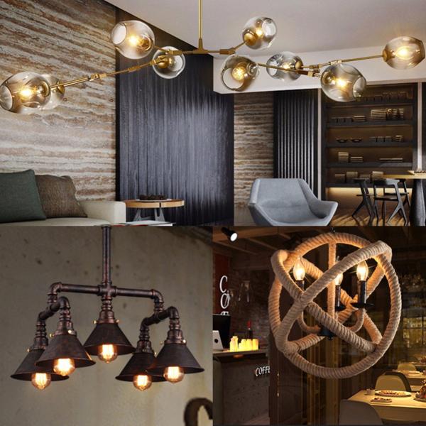 LED commercial A60 E27 4w glass bulb decorative clear vintge 100lm/w bright glass transparent retro filament bulb light