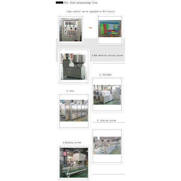 Машина штрангпресса корма для домашних животных мотора 200kw 500kg/H Siemen