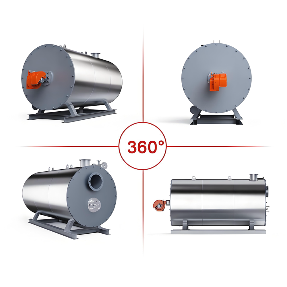 2100 Kw Horizontal Oil Gas Fired Thermic Fluid Heating Boiler