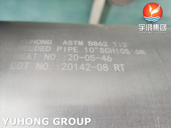 ASTM B862 Ti2 熱交換器用チタン溶接管