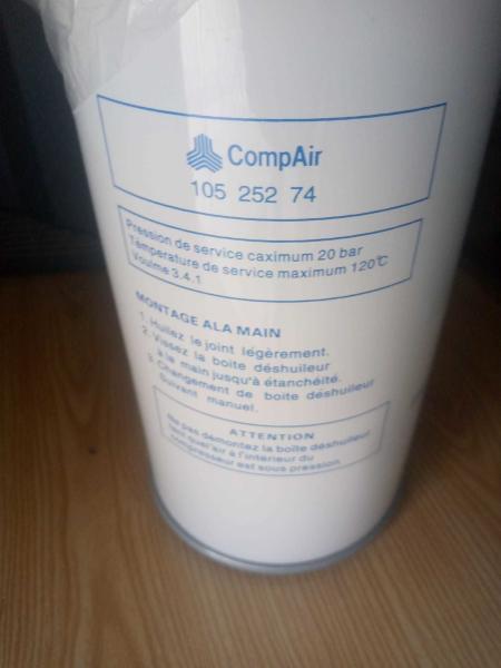 ZS1194449 séparateur d'huile La combinaison parfaite pour Compressor d'air CompAir pièces de rechange