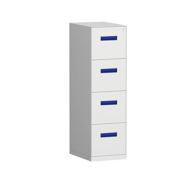 オフィスの鋼鉄垂直4引出しのファイリング キャビネットRAL色