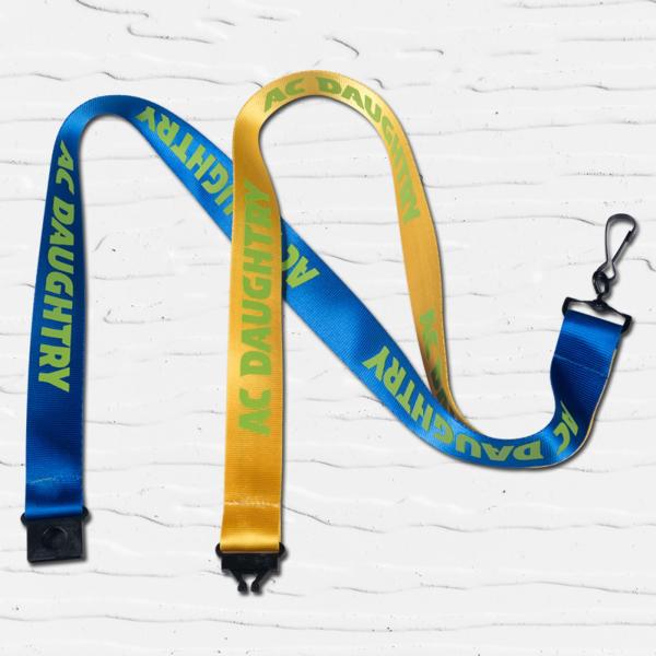 OEM Nylon Company Branded Lanyards Strap Silkscreen Printing