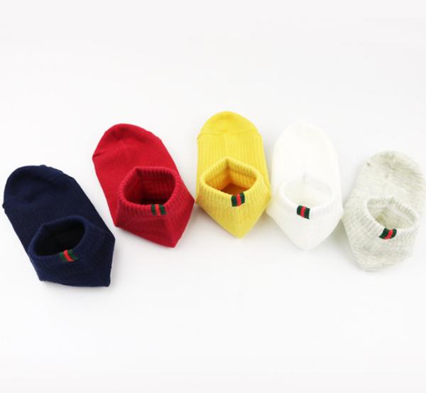 Breathable Kids Colorful Socks / Kids Ankle Socks Comfortable Kids Socks Custom Logo