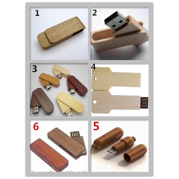 LOGO Customized USB Stick Gift Wooden Material 2GB - 32GB Various Color