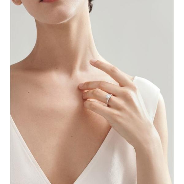 T classique à 6 branches Ringe de fiançailles Solitaire Ringe 18K Or blanc / Platine personnalisé