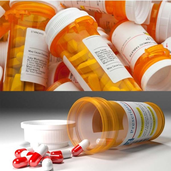 Preprinted Medical Prescription Drugs Bottle Sticker Labels For Pill