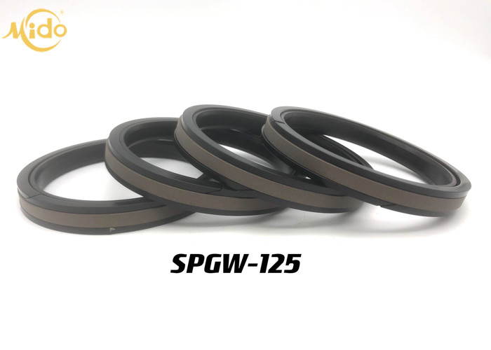 Уплотнение поршеня SPGW 125 двойное действующее, уплотнения поршеня давления экскаватора высокие