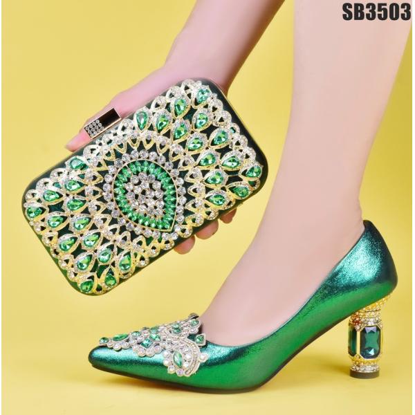 Supoo Italian ladies shoes matching bags african high heel shoes for wedding Nigerian shoes