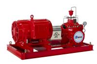 Bomba de fogo do caso da separação de 2500GPM 145PSI 2980rpm com o UL FM NFPA20 do motor do UL TDC 447TS300U2B 300HP de TECHTOP