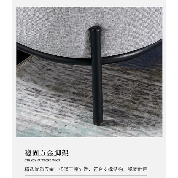 Single Table Fabric Reception Room Wood sofa 76*76*72cm