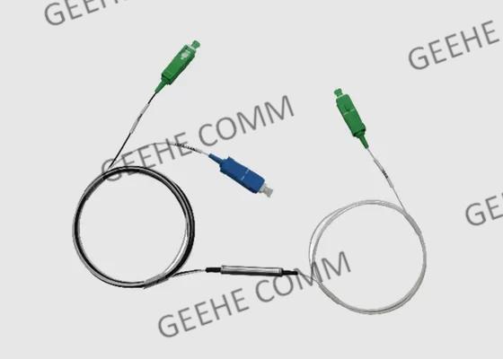 Acoplador 1310nm 1490nm 1550nm del WDM de la fibra óptica 1×2 para PON EDFA