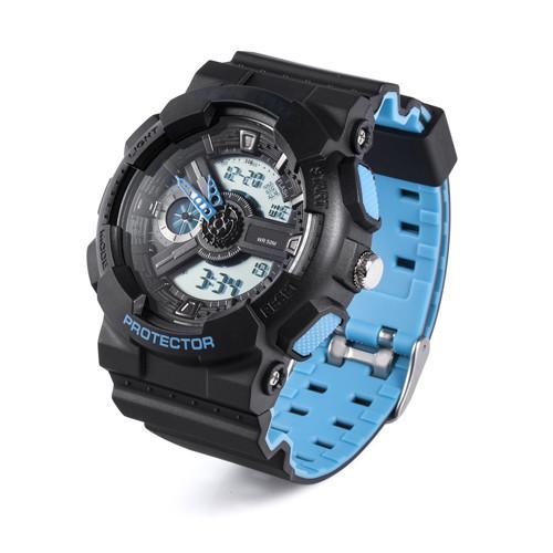 Digital Watch with Stainless Steel Case Back, 5ATM Water Resistant Quartz Chronograph Watch,Digital Sport Watches