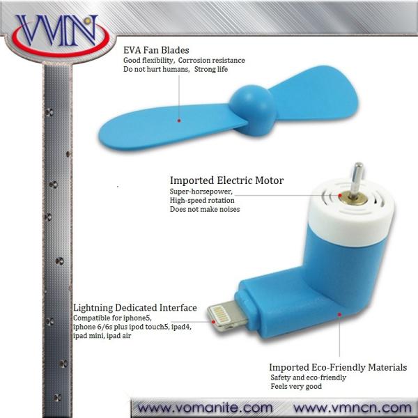 Creative phone accessories for iphone cooling fan ,high quality mini fan cooling