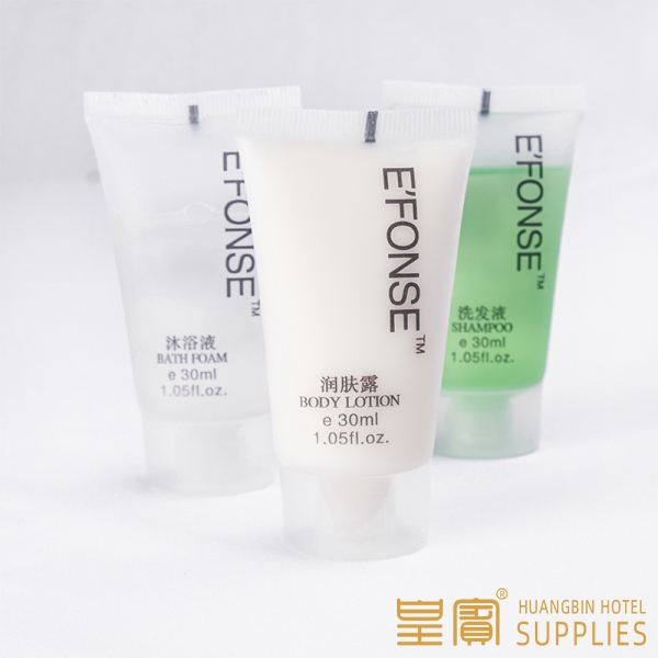 Hotel 3 - 5 Star Disposable Plastic  Pipe Shampoo Bath Get  Hotel Amenities Kit