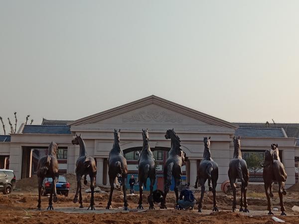 Garden bronze horse sculptures metal horse statues,casting bronze statues, China sculpture supplier