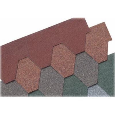 Peças personalizadas de telhado de asfalto com areia colorida tridimensional