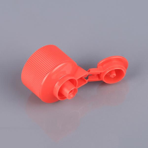 24mm 28mm Plastic Flip Top Caps For Bottles Red Black
