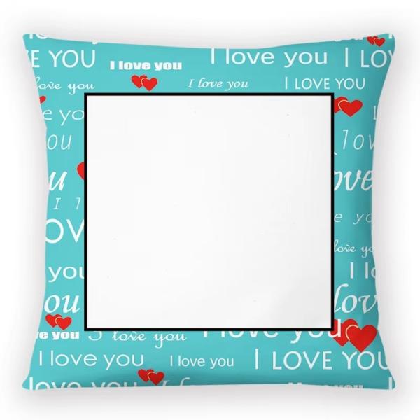 Housses de coussin vierges pour sublimation, imprimables, en forme de cœur, pour la Saint-Valentin