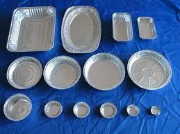 Round /  Square Aluminum Lunch Containers Supermarket Aluminium Food Container