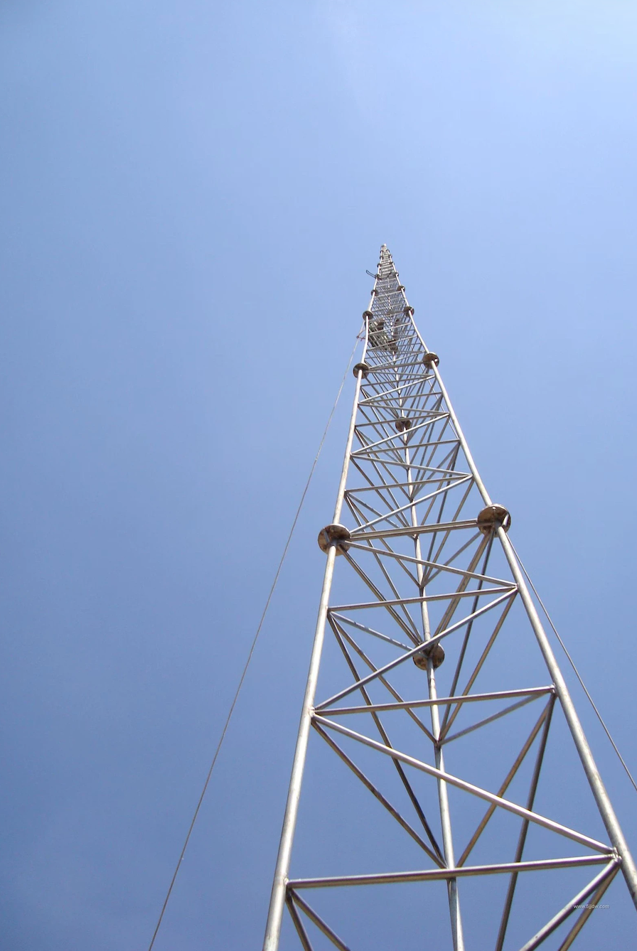 Galvanized Tubular Steel Tower Fire Resistant Corrosion Resistant Structural Steel Tower