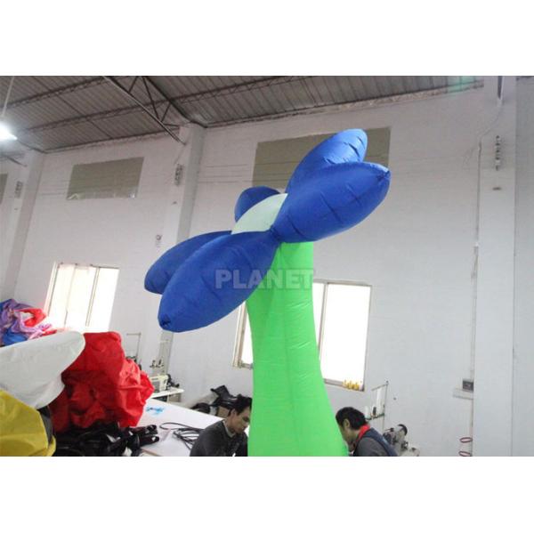 Модель мультфильма цветка воздушного шара ткани Оксфорда раздувная рекламируя