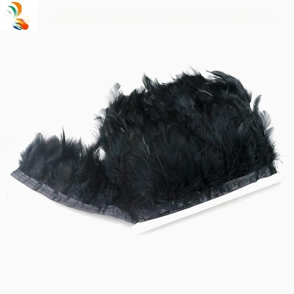 DHL Shipping Turkey Chandelle Feather Fringe Trimming with Satin Ribbon Tape