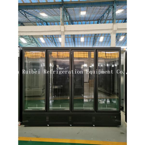 Supermarket Display Refrigerator Glass Door Freezer Display Cabinets Commercial Refrigerator For Beverages