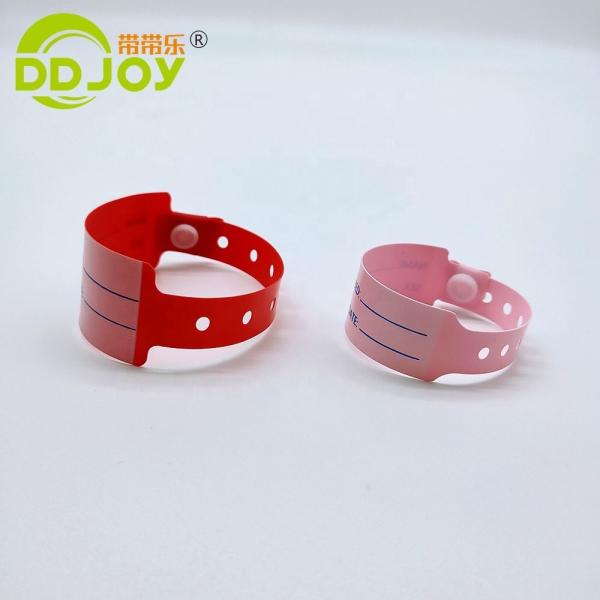 Custom Men's PVC/Vinyl Hospital Medical Patient ID Child Wristband from DDJOY in Bulk