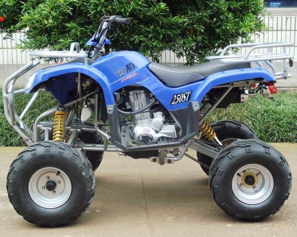 Front Double A - Arm Utility Vehicles ATV 250cc With 8 Rim Manual Clutch 4 - Speed + Reverse